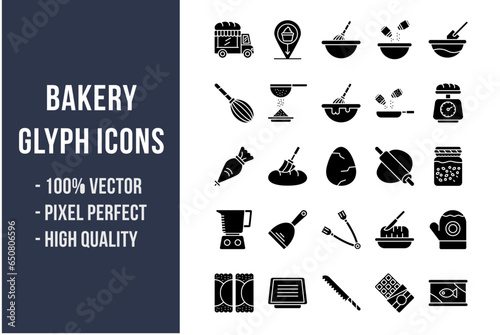 Bakery Glyph Icons