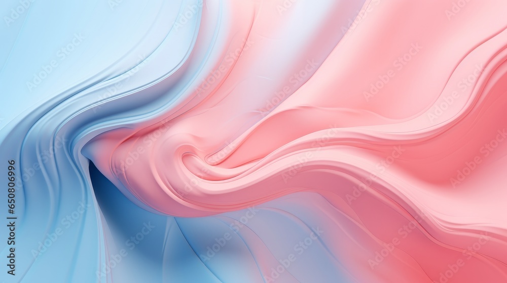 An abstract composition featuring pastel coral pink paint against a soft pastel blue background, creating a fluid and creatively inspired concept with ample copy space. It embodies a minimalistic. An abstract composition featuring pastel coral pink paint against a soft pastel blue background, creating a fluid and creatively inspired concept with ample copy space. It embodies a minimalistic.
