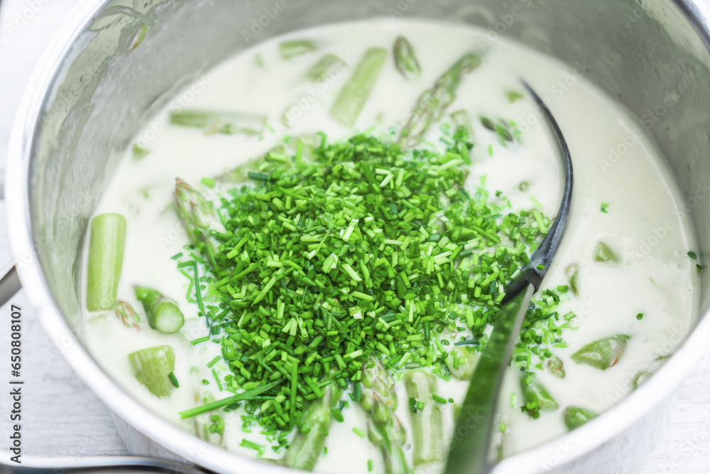 Spargel grün gericht herstellung frisch Spargel grün gericht herstellung frisch