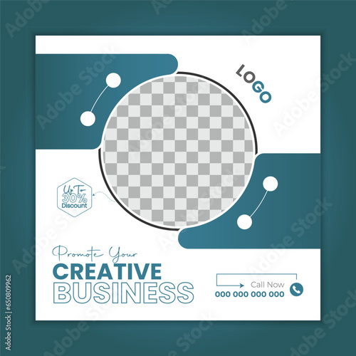 Vector corporate business social media post design and Instagram post template