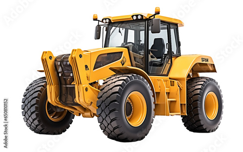 Bucket Loader Isolated on a Transparent Background PNG. Generative AI