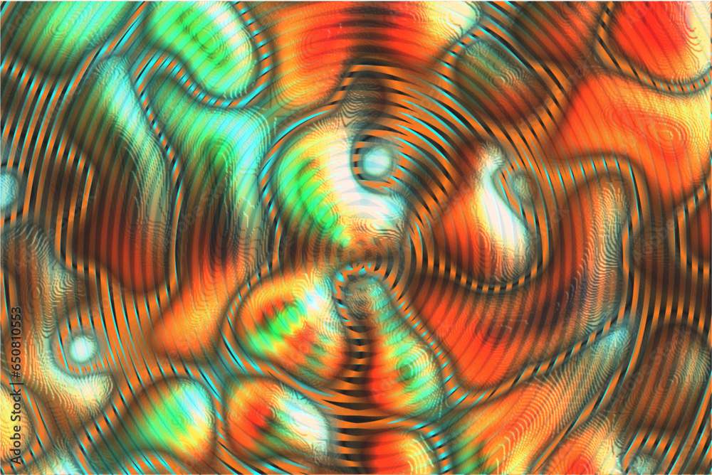 rechteckige fläche gefüllt mit unregelmäßig angeordneten farbigen flächen und durch kurvenförmige kanalartige strukturen getrennt, dynamischer HD-hintergrund, modern art, 3D-wallpape