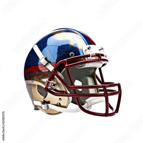 American football helmet isolated on transparent background
