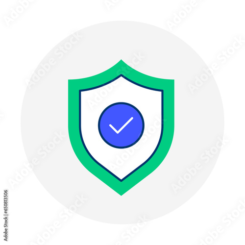 Reliability vector icon along with editable stroke.