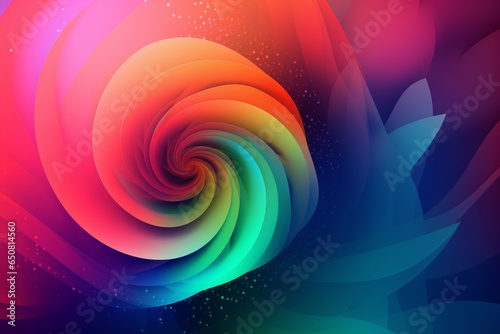 A vibrant and mesmerizing spiral pattern against a colorful background