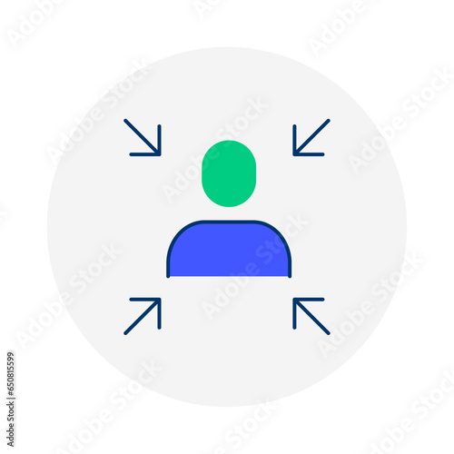 "Positive Influence, Effective Leadership": vector icon editable stroke.