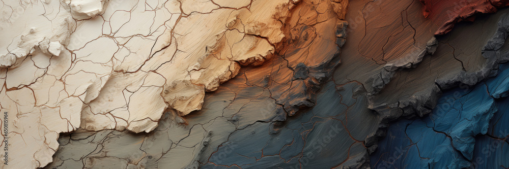 Wooden texture with layered abstract forms