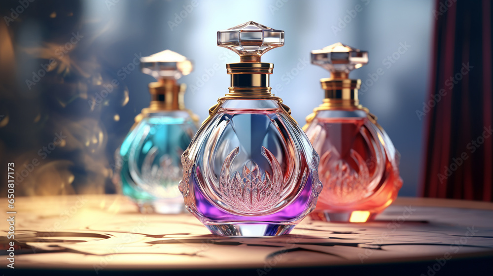 beautiful detail of fragrant perfume bottle, with generative ai beautiful detail of fragrant perfume bottle, with generative ai