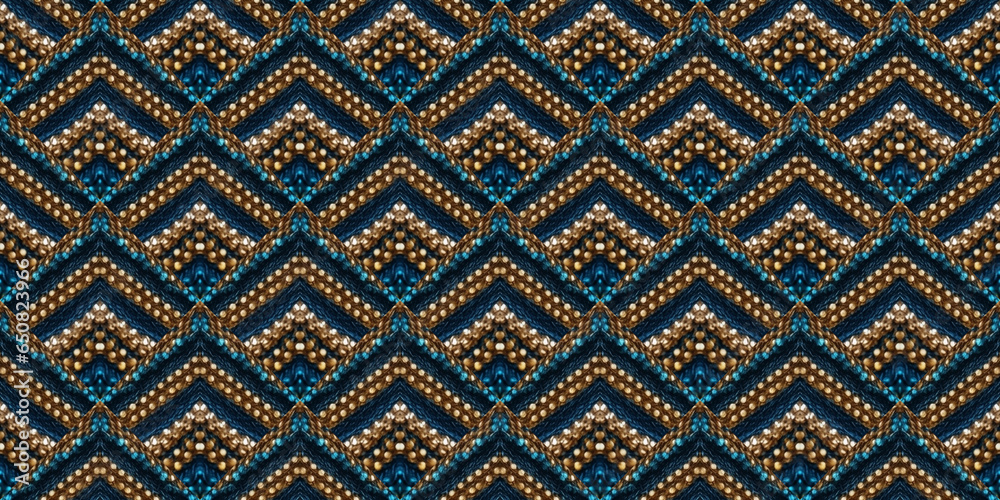 Seamless Ethnic Pattern. Mexican Royal