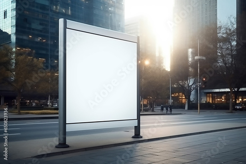 billboard at night, blank billboard on the street, blank billboard at night, 