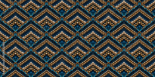 Seamless Ethnic Pattern. Mexican Royal