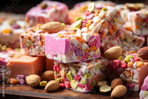 Colorful oriental sweets