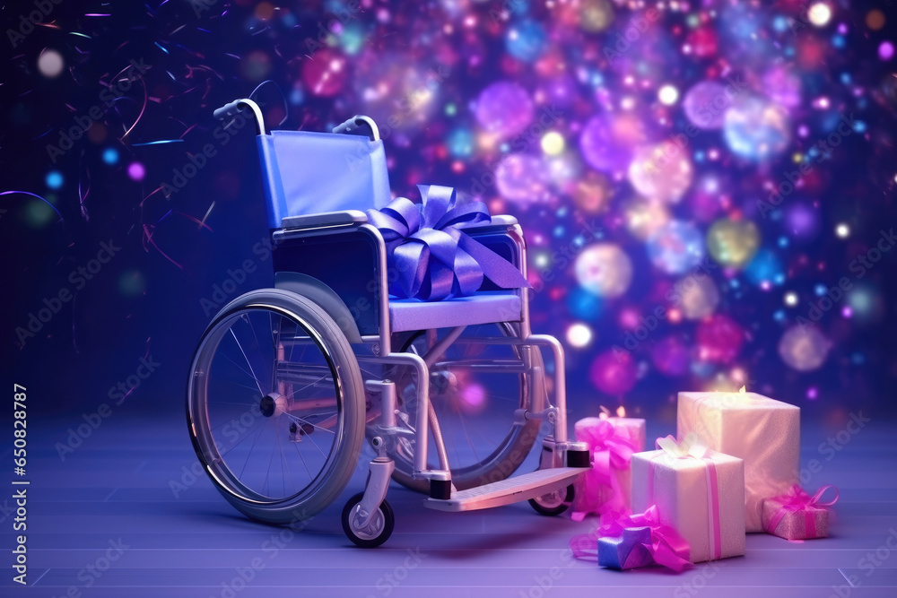 Gift Boxes and Wheelchair