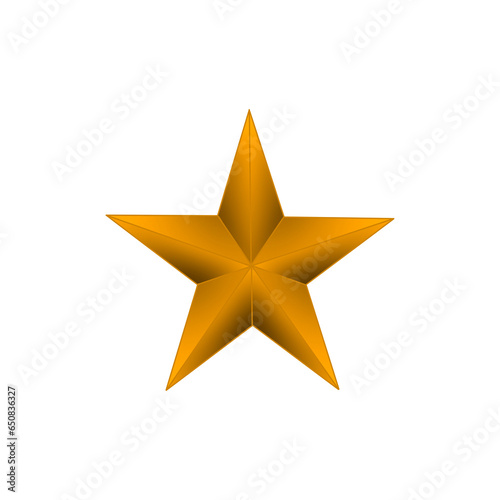 3d golden star.golden Five Pointed Star  Star Clipart  image with transparent background.