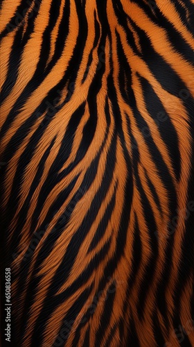 A detailed close-up of a tiger print pattern