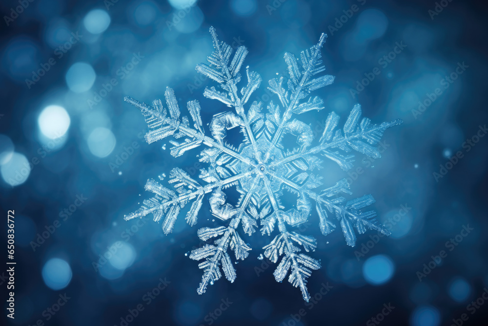 Close up detail of snowflakes Close up detail of snowflakes