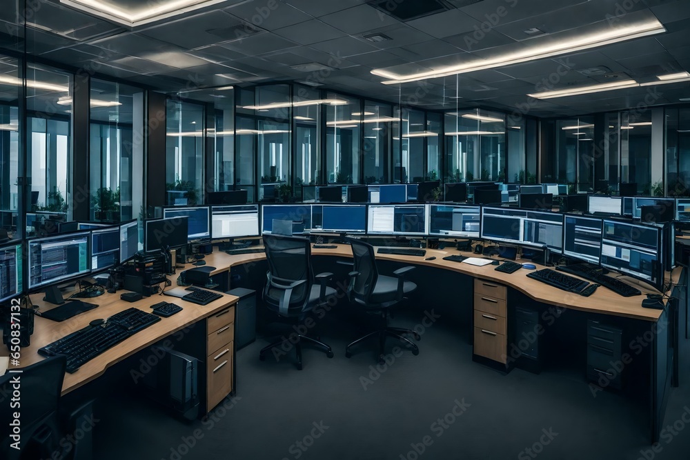 Modern Workspace, Generated using AI 
