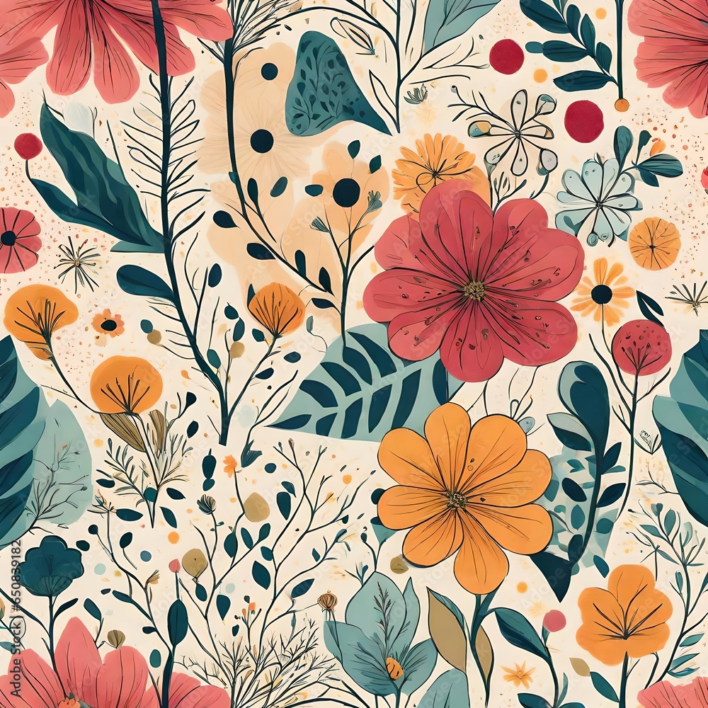 seamless floral pattern seamless floral pattern