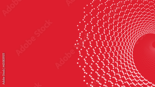 Abstract Christmas spiral ornamental mandala festival design red themed background. This creative minimalist design background can be used as a banner. It also can be used as a project elements.