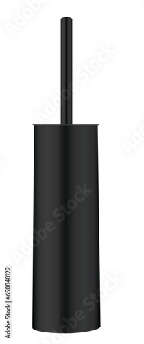Metal toilette brush. vector illustration