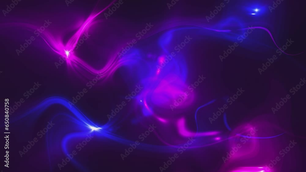 Abstract neon colored pink and blue liquid motion light effect animation. This trippy psychedelic motion background is full HD and looping.