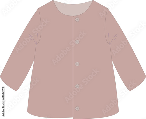 pink color flat sketch artwork