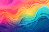 Abstract colorful background with vibrant wavy lines