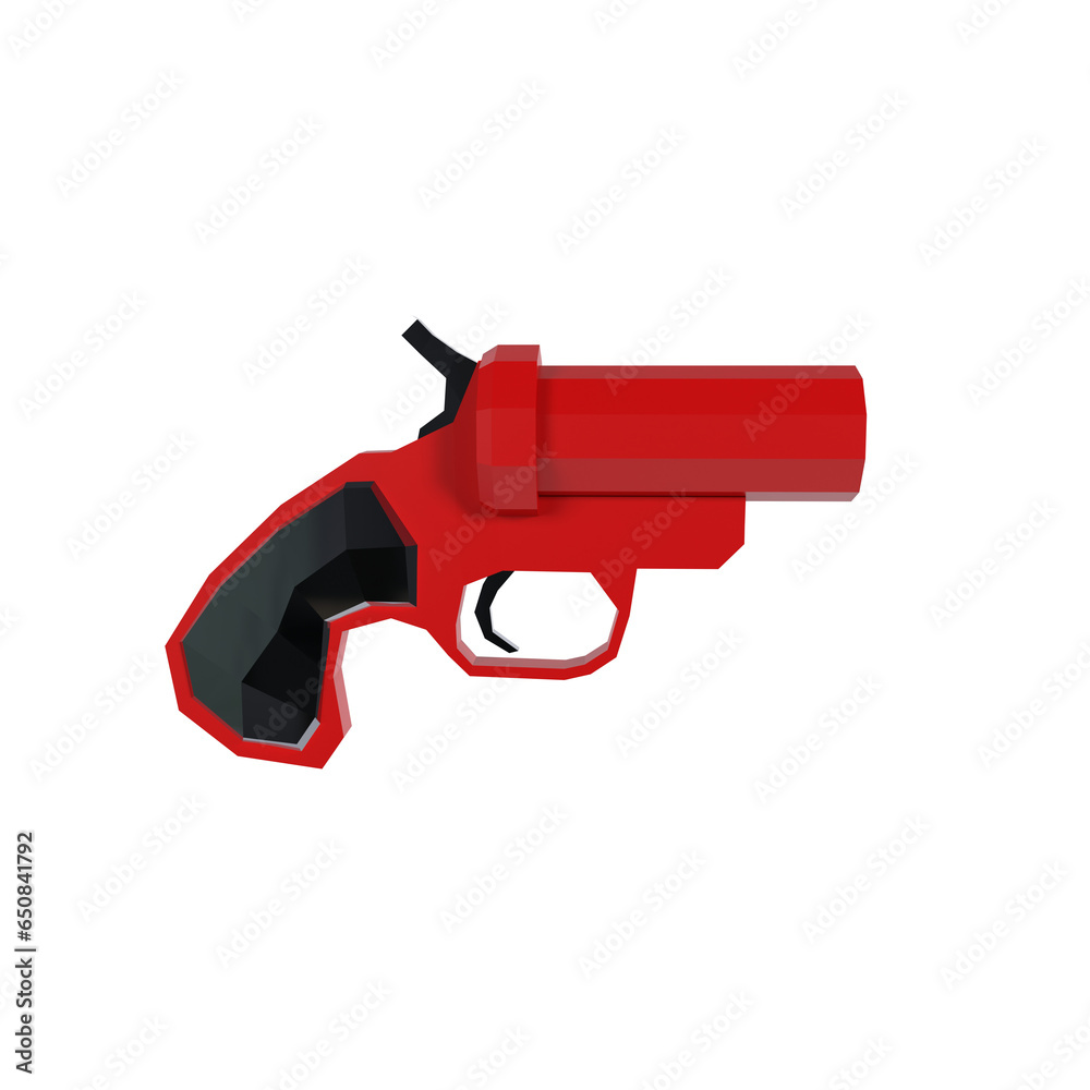 Flare Gun isolated on transparent