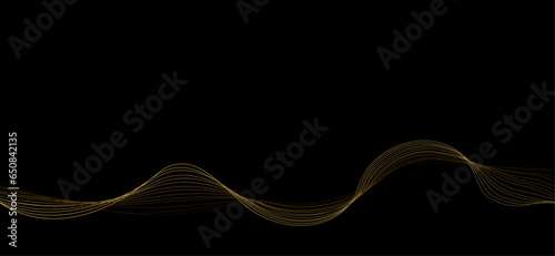 波型線のグラデーション、ベクターオブジェクト