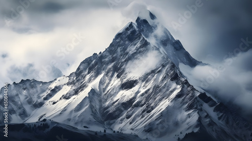 Majestic Snow Capped Peaks in the Winter © Niko