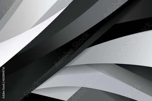 A black and white abstract background with flowing curves