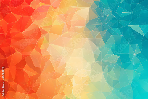 Abstract Colorful Rainbow Crystal Pattern Background