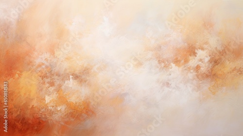 Illustration of an abstract painting with orange colors © NK