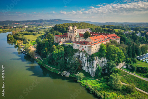 Benedictine abbey in Tyniec by the Vistula River  Poland