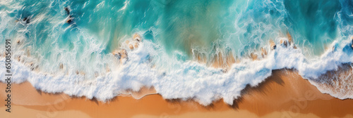 Seaside Beauty: Beach and Sea from Above