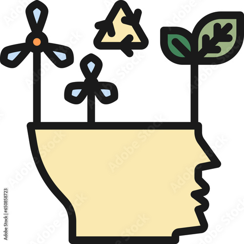 esg mindset thinking color style icons
