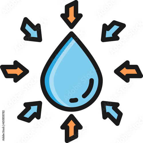 reduce reuse water color style icons