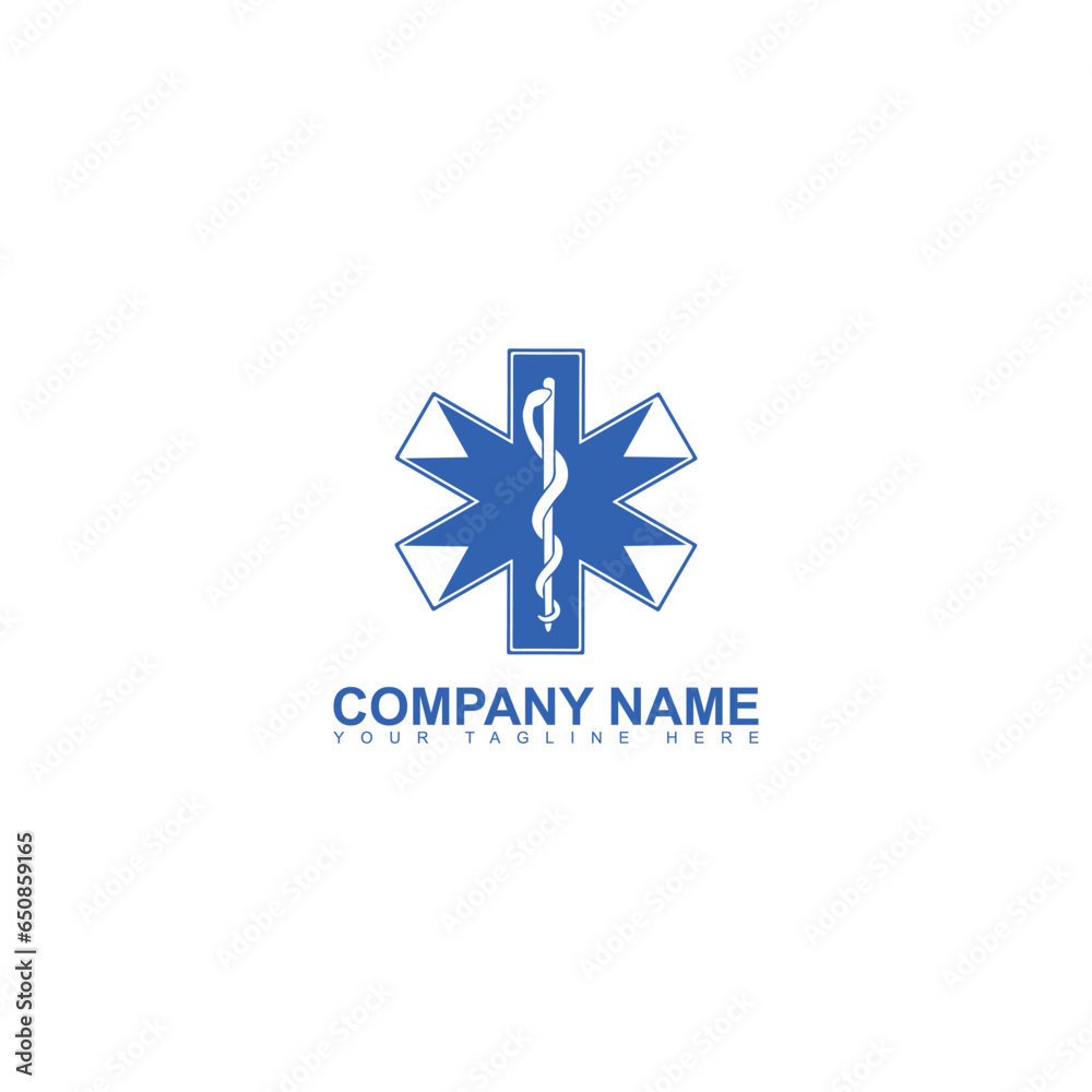 Medicine logo with snake vector illustration isolated on white background Medicine logo with snake vector illustration isolated on white background