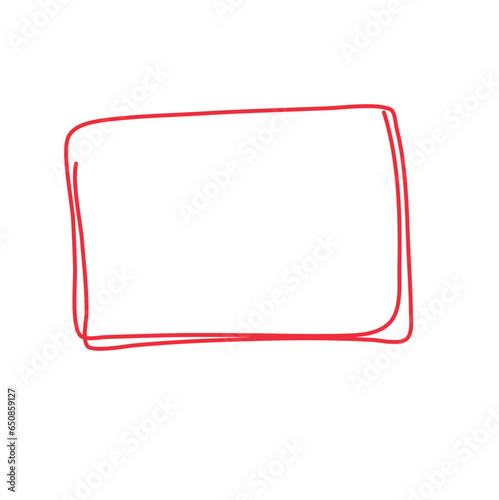 red frame, grunge frames, hand drawn frames, rectangle frames