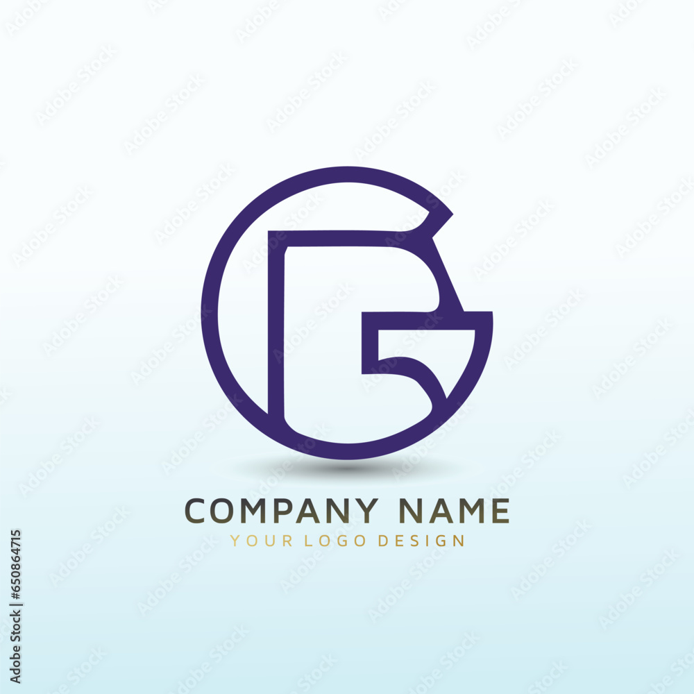 Recruitment Agency Logo letter RG Recruitment Agency Logo letter RG