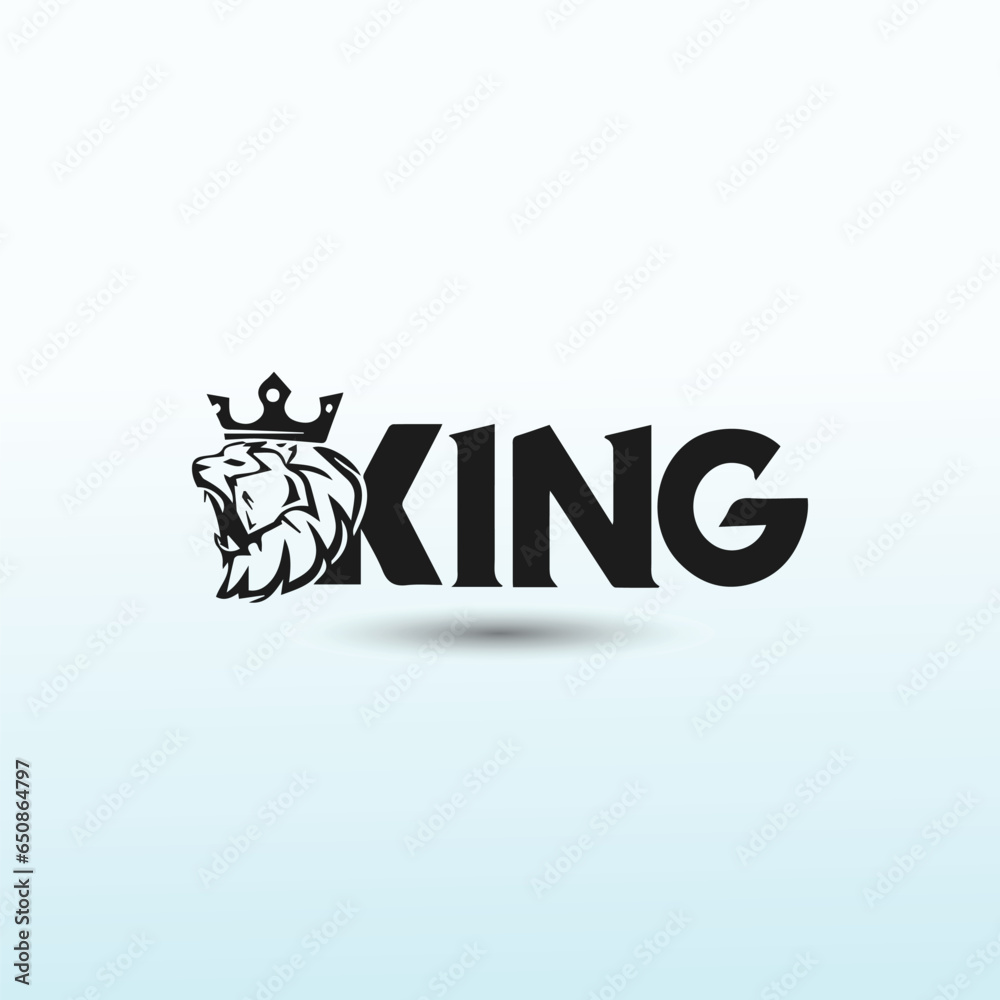 King tiger vector logo design King tiger vector logo design