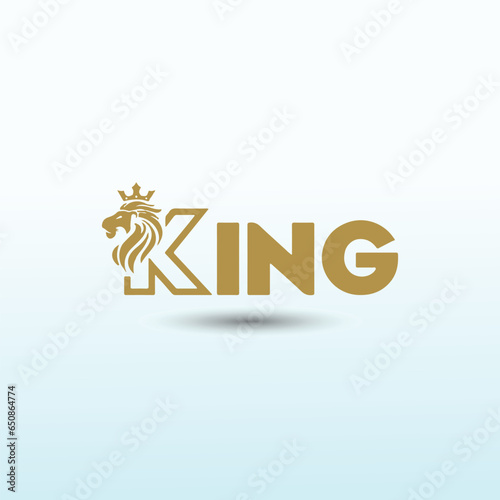 King tiger vector logo design