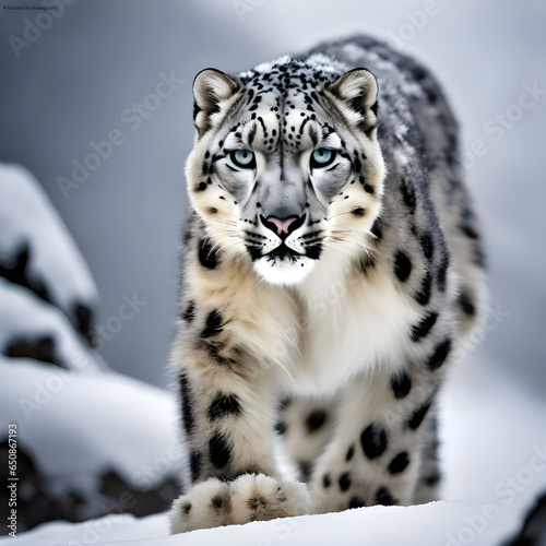 portrait of a leopard regenerative AI by Aquiles Orfei photo