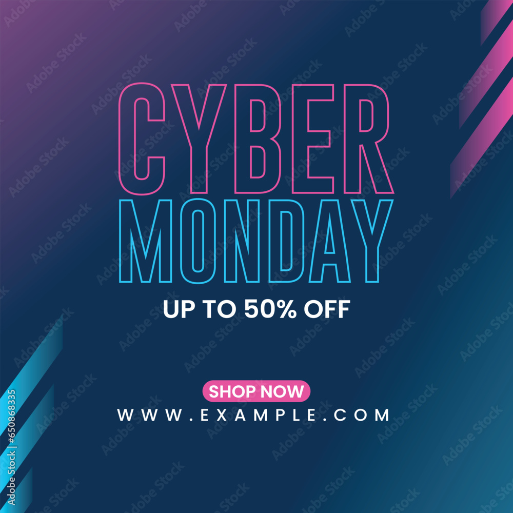 Cyber Monday Sale Typography Banner, Cyber Monday Deal Background Cyber Monday Sale Typography Banner, Cyber Monday Deal Background