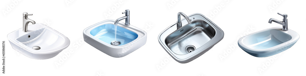 Sink clipart collection, vector, icons isolated on transparent background Sink clipart collection, vector, icons isolated on transparent background