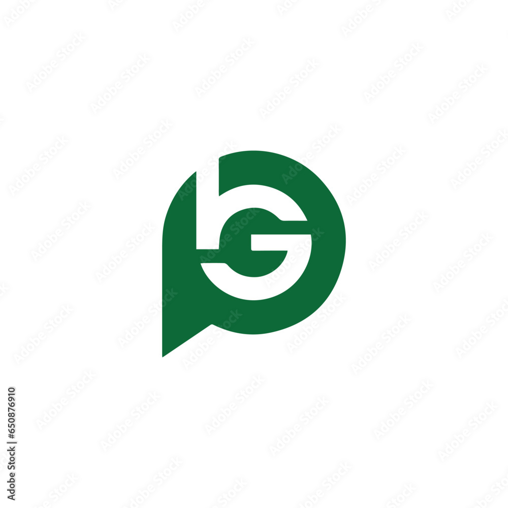 bg or gb text logo design vector bg or gb text logo design vector
