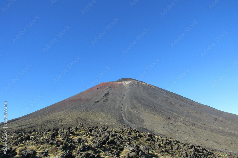 Scenic view of rocky hills in Tongariro National Park, New Zealand Scenic view of rocky hills in Tongariro National Park, New Zealand