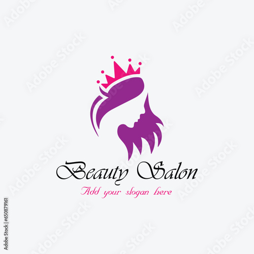 women beauty logo design vector