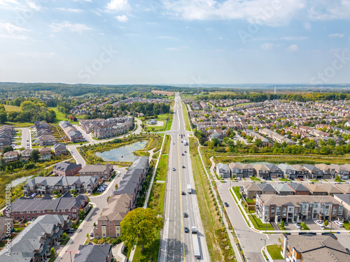 Explore stunning drone photos capturing the beauty of Newmarket, Ontario, featuring Davis Dr West, Bathurst St, and Yonge Street. Aerial views of these iconic locations and more await you." © contentzilla