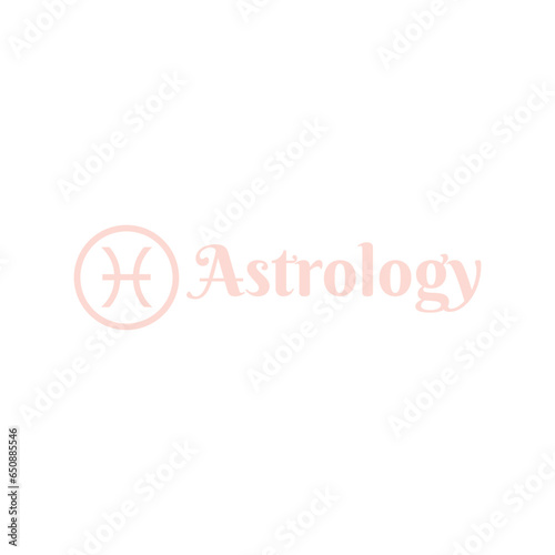 astrology logo design vector